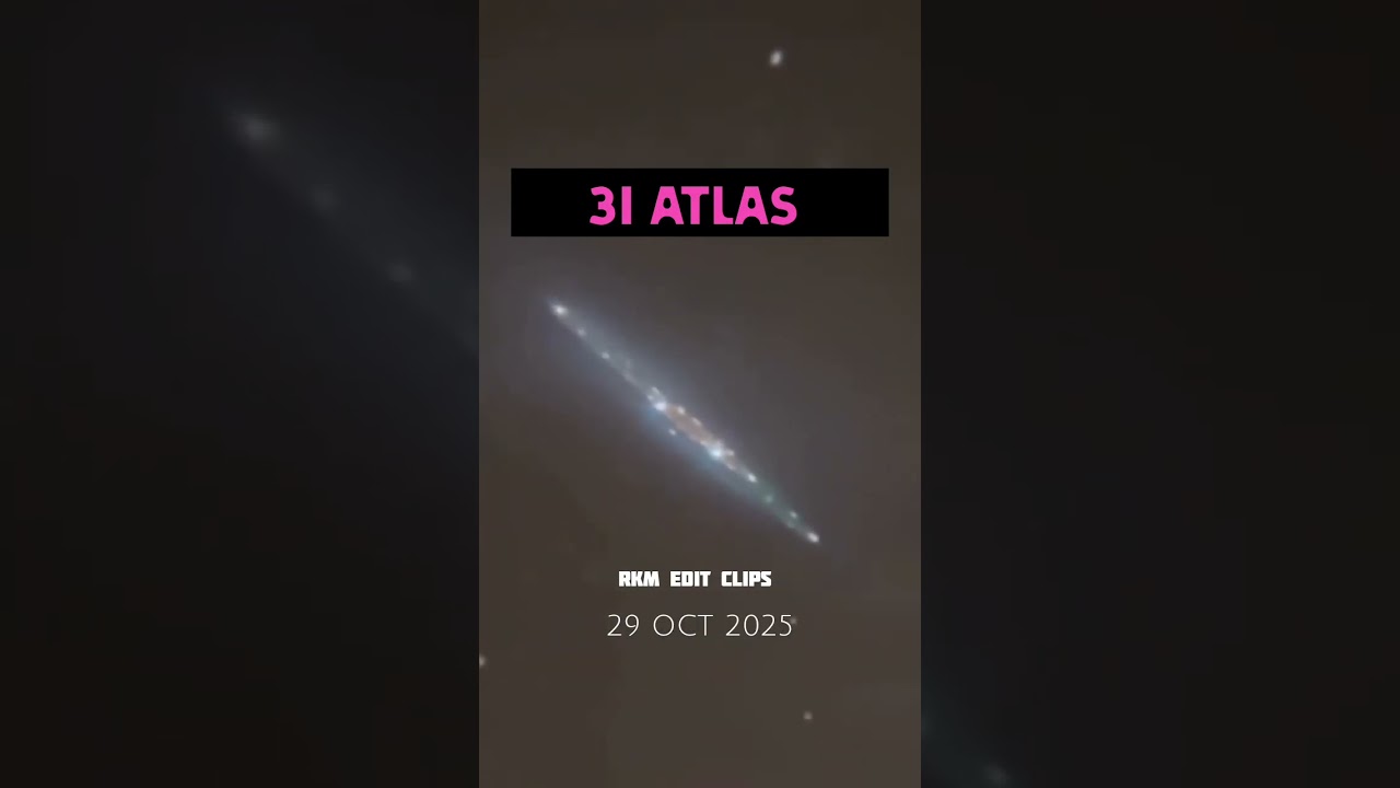 3I/Atlas Original Video And Live Video Interstellar #interstellar #comet #space #newcomet