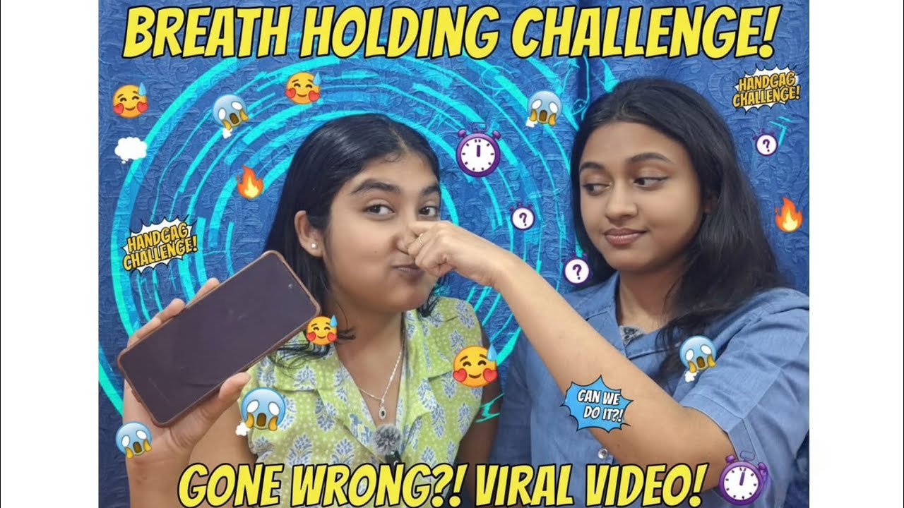 The Hand-Gag Breath Hold Challenge is no joke! 😂| Four rounds of pure panic and laughter😭❤️