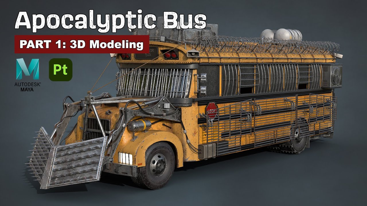 Apocalyptic Bus | PART 1 | Autodesk Maya