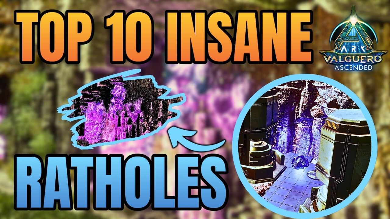 TOP 10 BEST Hidden Base Locations & RATHOLES On Valguero | Ark Survival Ascended