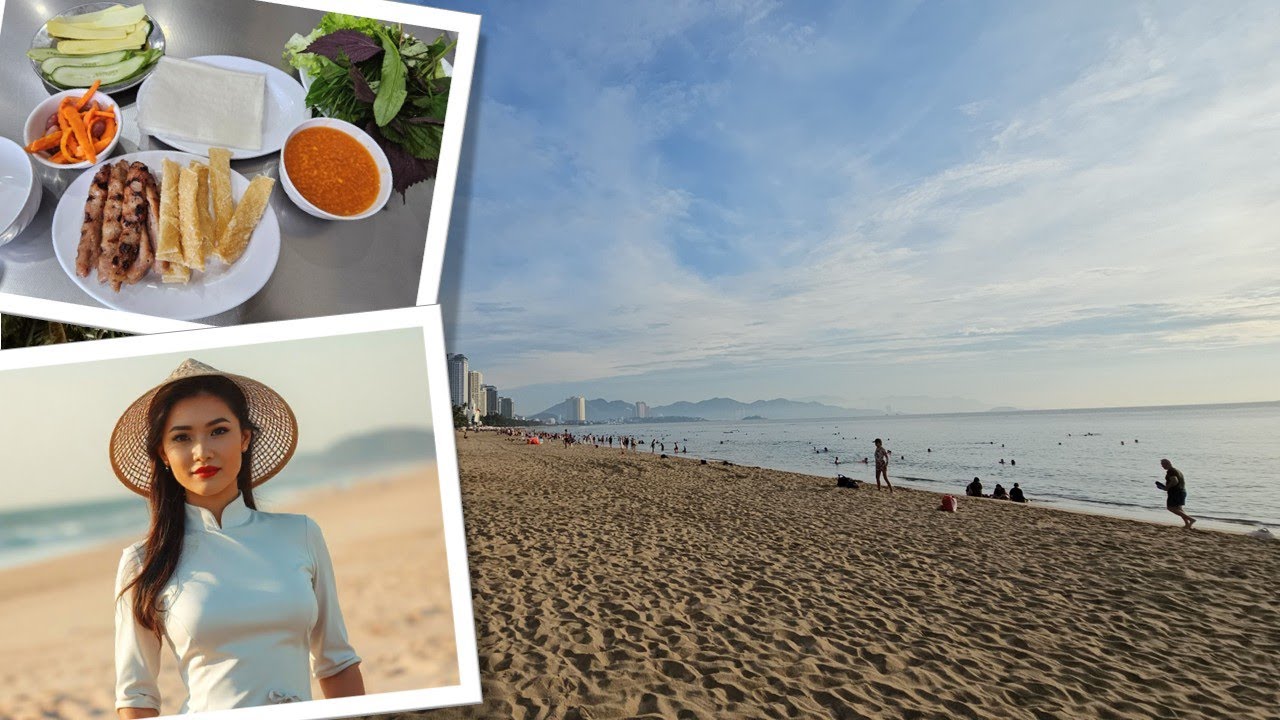 Exploring Nha Trang's Attractions | Food Tasting - Special Spring Rolls | 越南芽庄，世界最美丽的海湾之一