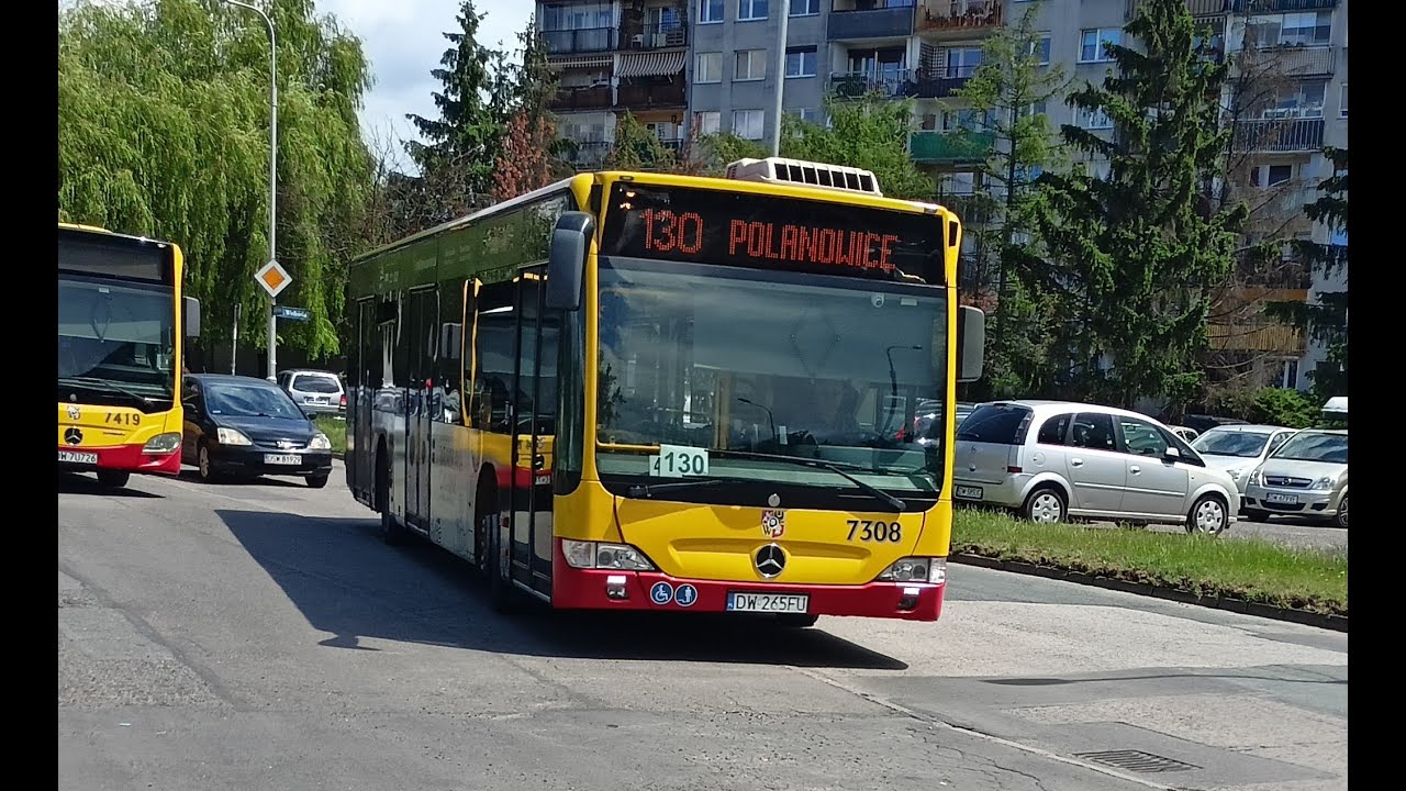 Mercedes-Benz O530 Citaro FL #7308 MPK Wrocław linia 130 kierunek Polanowice