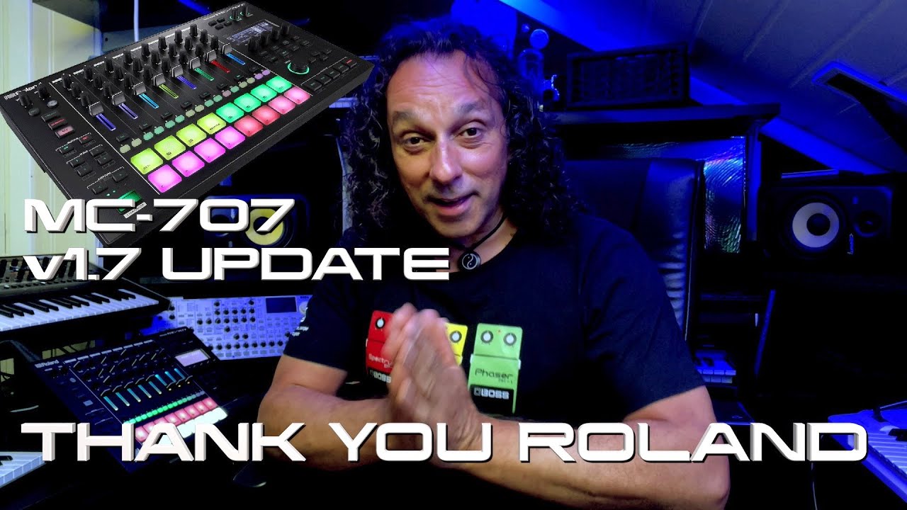 Roland MC-707 GROOVEBOX v1.7 Update : Scene Chain and count in