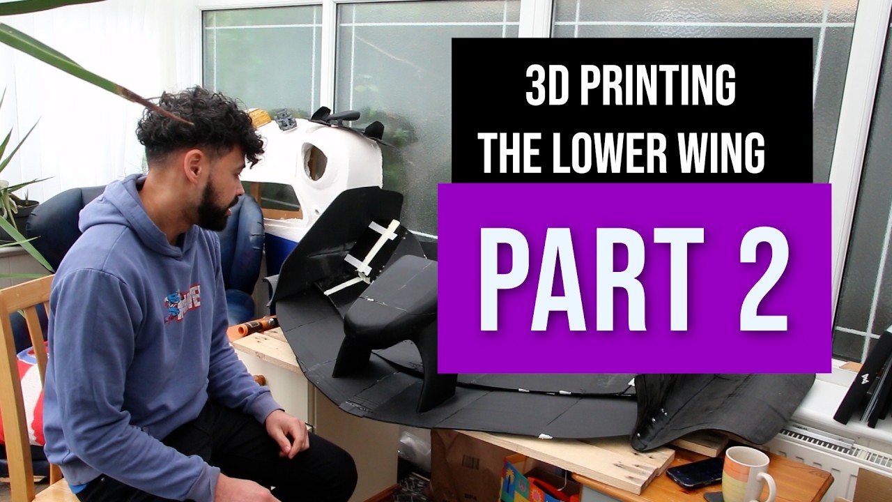 Building a Life-Size F1 Front Wing with a 3D Printer | Blender Design & Assembly.