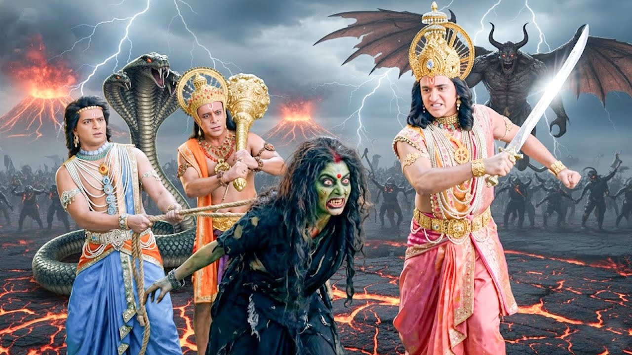 एक भयानक चुड़ैल ने किया श्रीराम पर हमला, श्रीराम ने निकाल लिया अपना हथियार | Shrimad Ramayan #ram