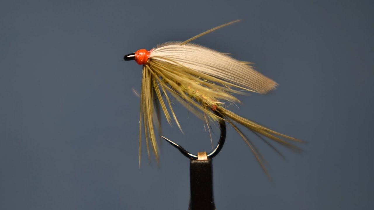 Viazanie olivovej mokrej musky (tying olive wet fly)