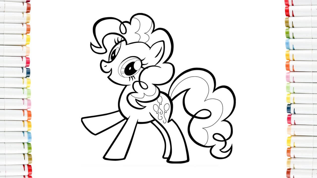 🦄 Pinkie Pie Coloring Pages MY LITTLE PONY - How to coloring with Ohuhu Markers