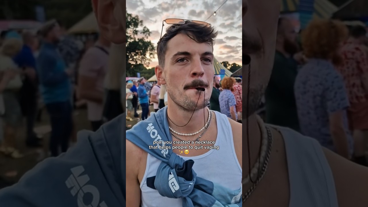 The necklace that helps people to quit smoking/vaping 🥰🙌 #shorts #nicotine #vape #necklace