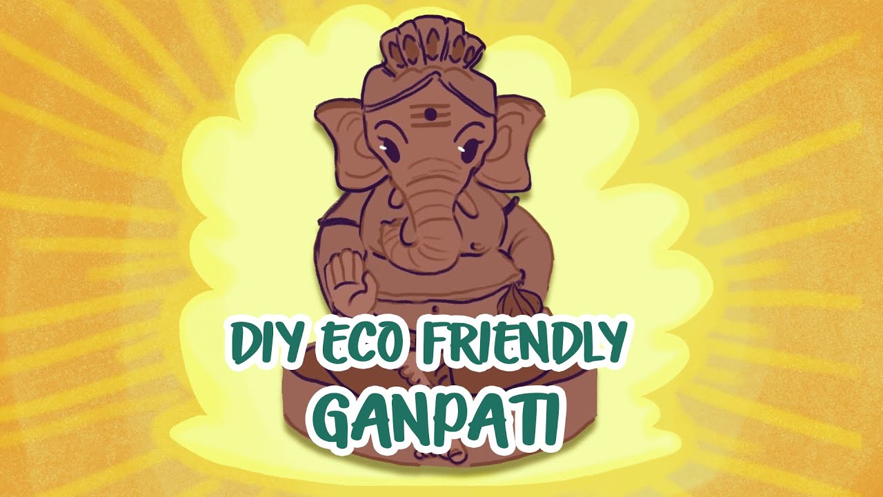 My Eco-friendly Ganesha |Ganpati Bappa Moreya | Ganesh Chaturthi | Cartoon | Animated | DIY