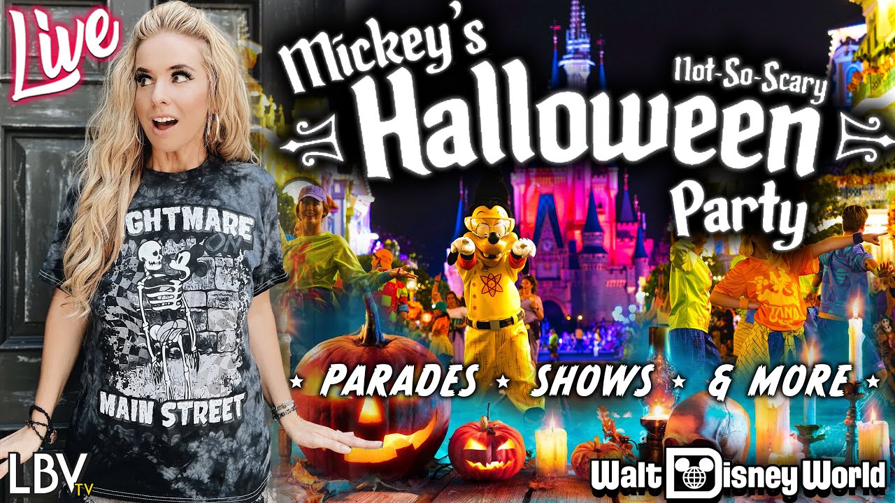 🔴LIVE: Mickey's Not So Scary Halloween Party | Fireworks & Shows | Walt Disney World Livestream