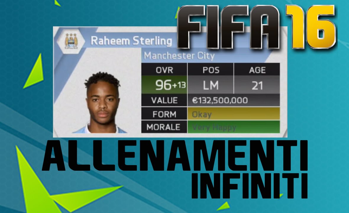 BUG/GLITCH/TRUCCO  ALLENAMENTI INFINITI FIFA 16
