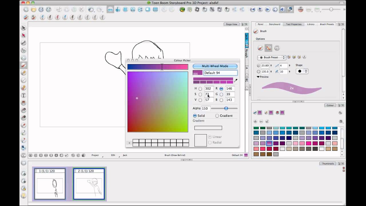 Storyboarding Process - Demo with Storyboard Pro