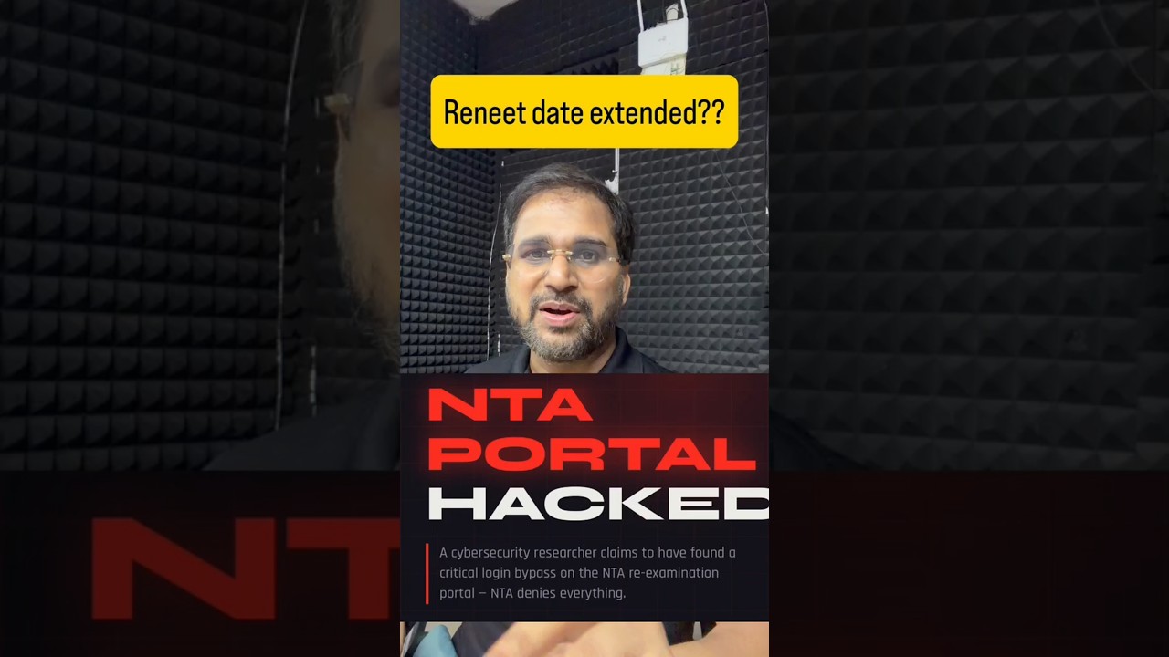 NTA Portal Hacked 🚨 ReNEET Date Etended ? #reneet2026 #reneet #nta #ytshorts #sankalpneet