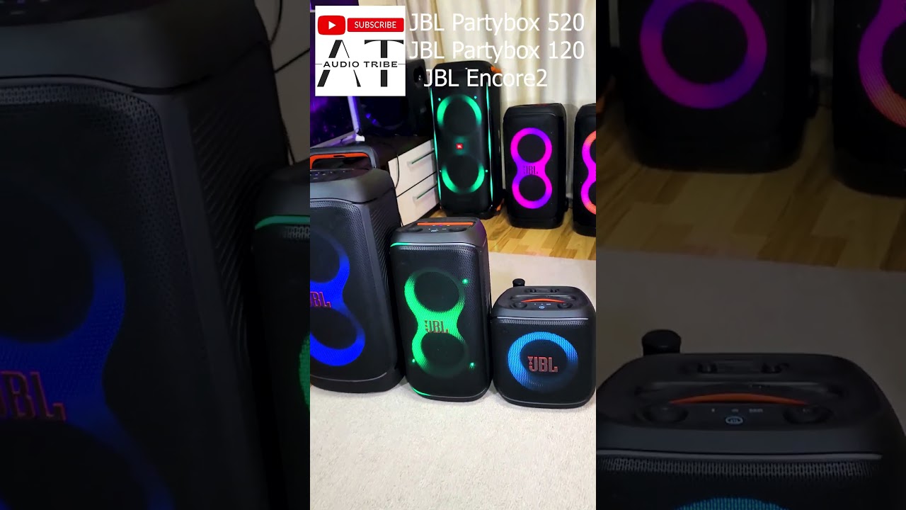 JBL Partybox 520 VS JBL Partybox 120 VS JBL Partybox Encore2 MAX Volume Test