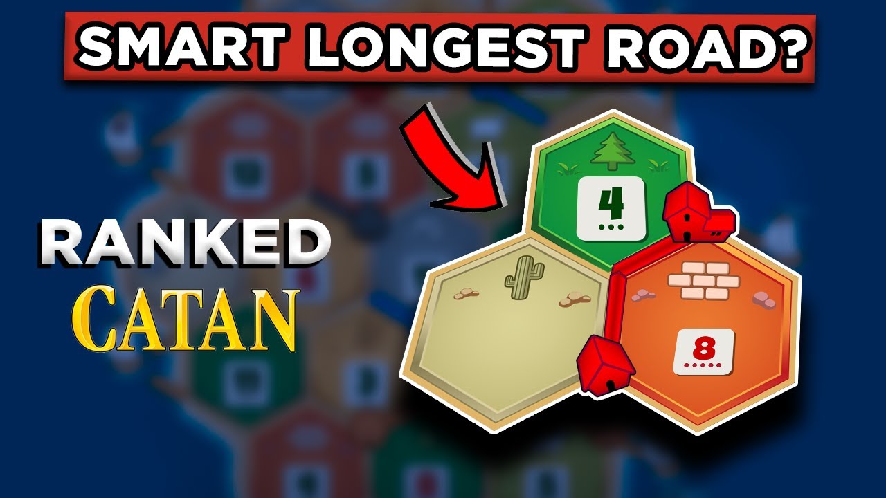 Catan Pro Plays an ADVANCED Longest Road Position