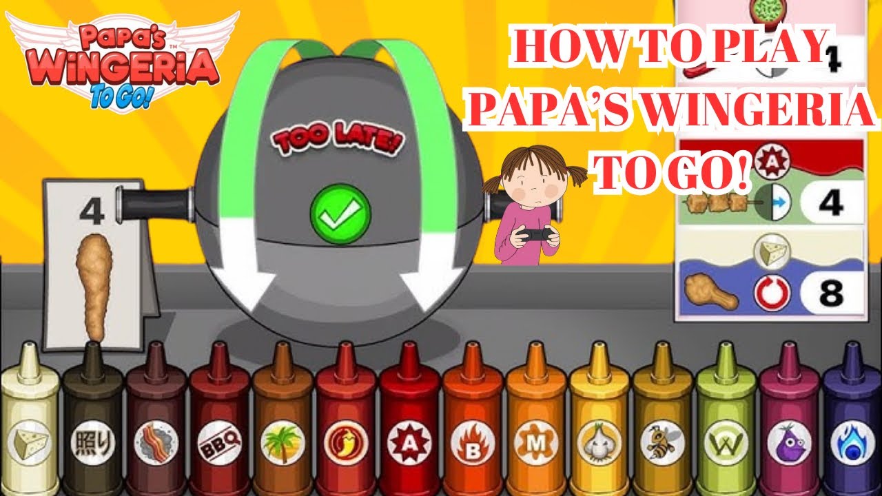Tutorial Papa's Wingeria To Go untuk pemula
