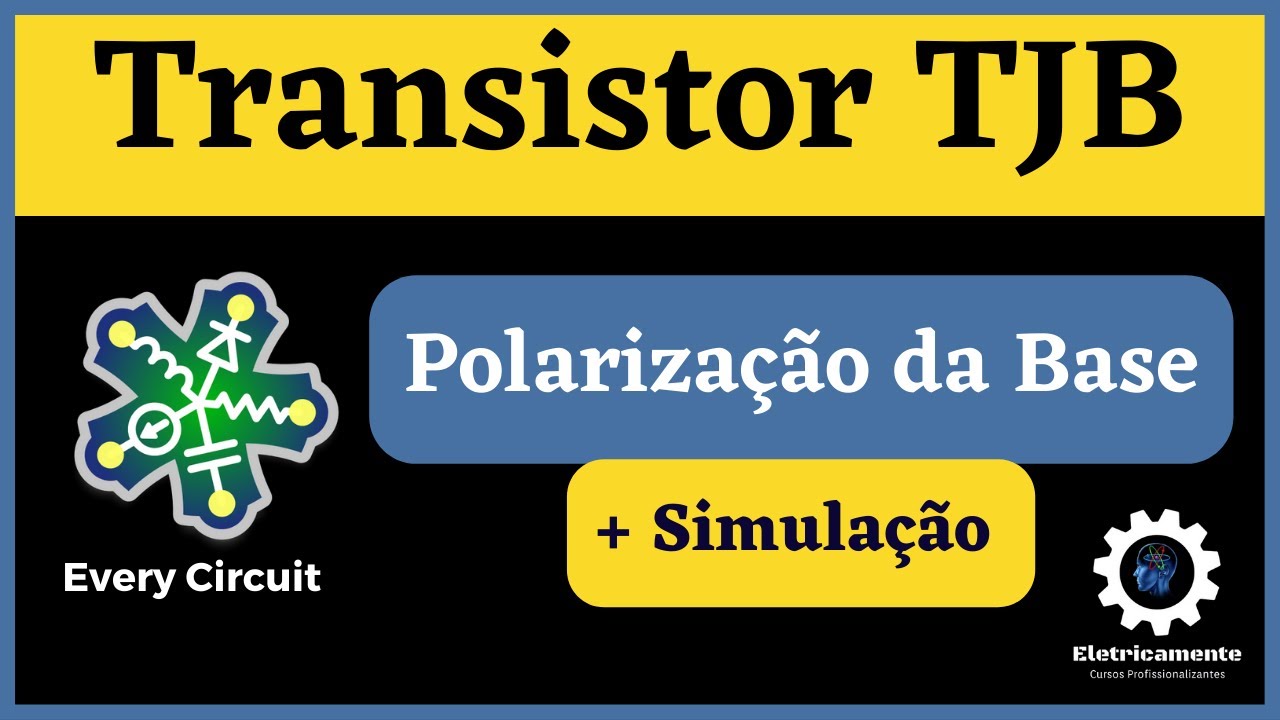 Transistor TJB polarização da base | Simulação + fórmulas | EveryCircuit