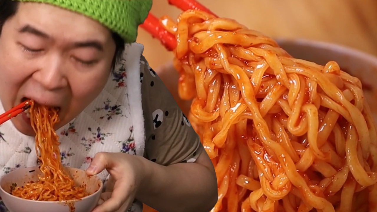 팔도비빔면 더 블루는 미끼상품 먹방입니다