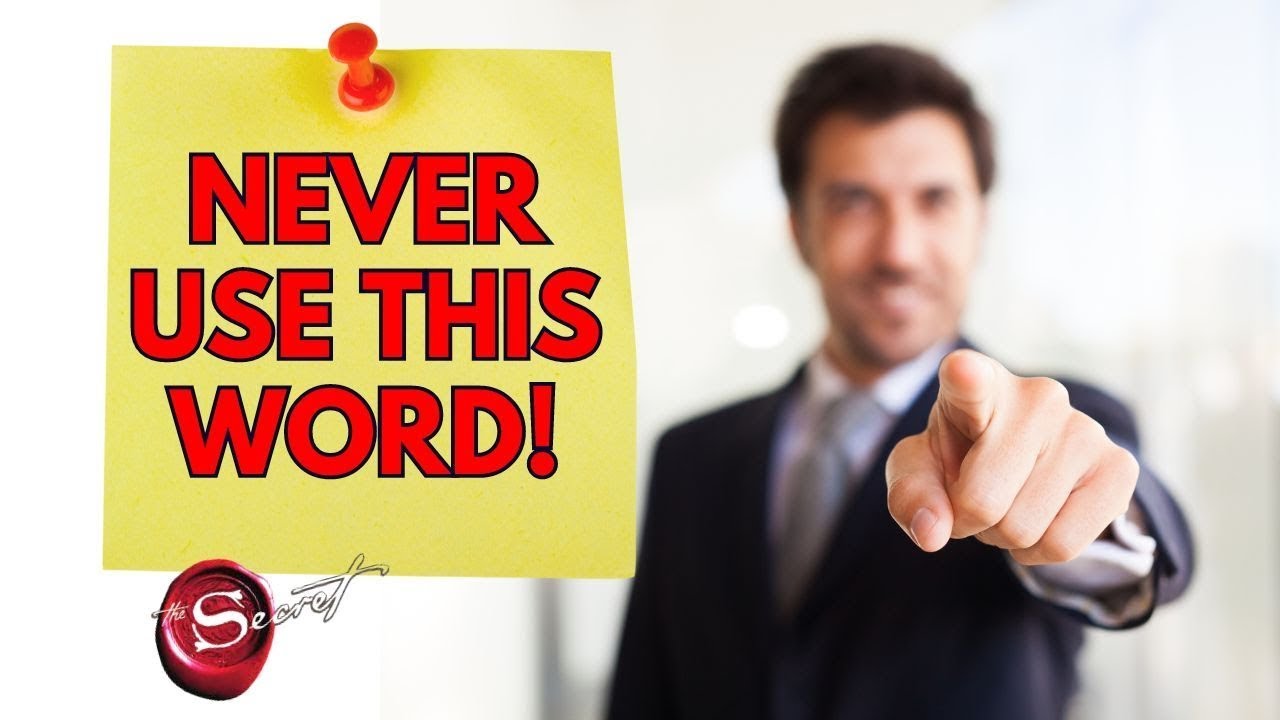 Never, Ever Use This Word  - Self Esteem Hack #selflove #lawofattraction