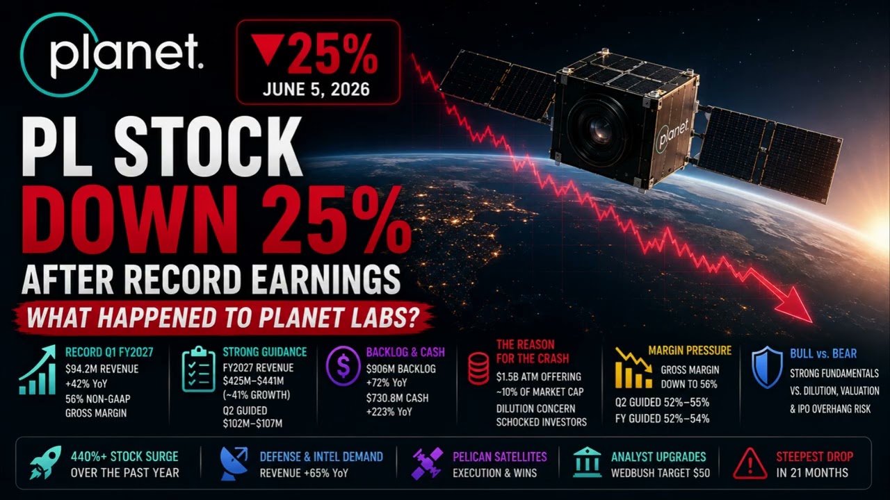 Акции PL упали на 25% после рекордной отчетности &mdash; что случилось с Planet Labs?