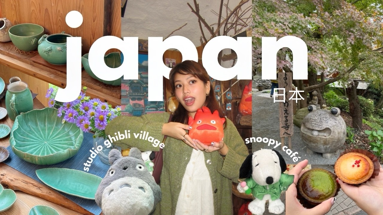Японский видеоблог 🍡🌸 Деревня студии Ghibli, кафе Snoopy и огромный улов Donki
