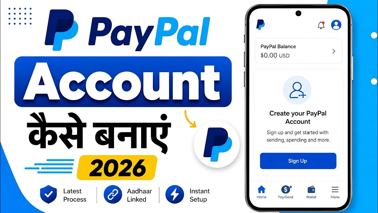 Paypal Account Kaise Banaye 2026 | How To Create Paypal Account In India | Paypal Personal Account