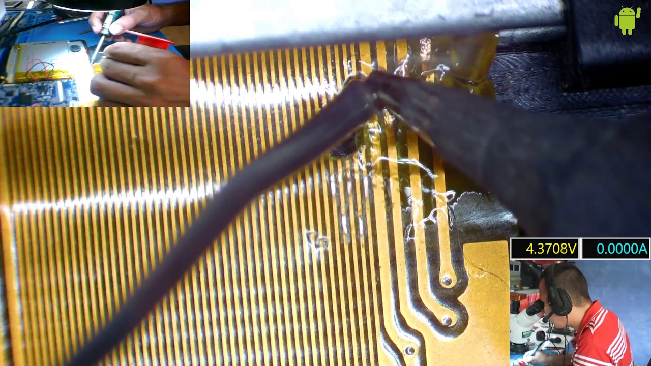 Reparando tablet con imagen distorcionada