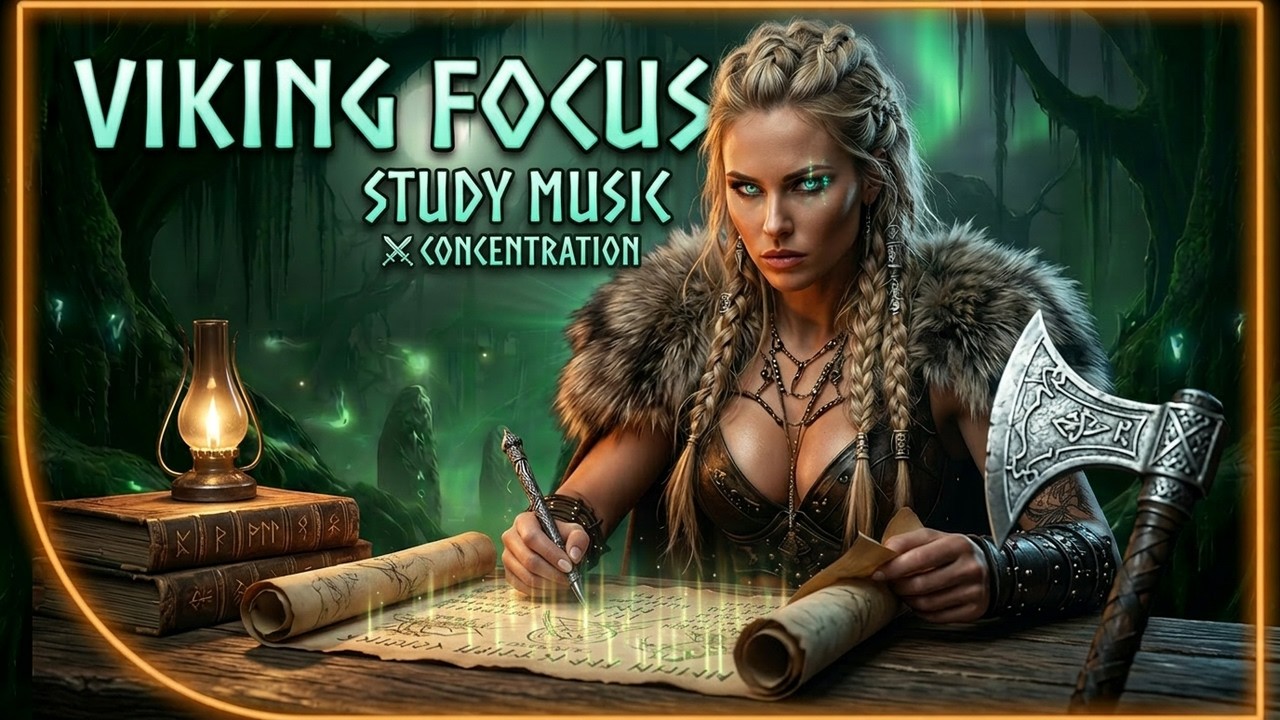 Epic Norse Study Music ⚔️ Viking Focus & Concentration | Nordic Ambient