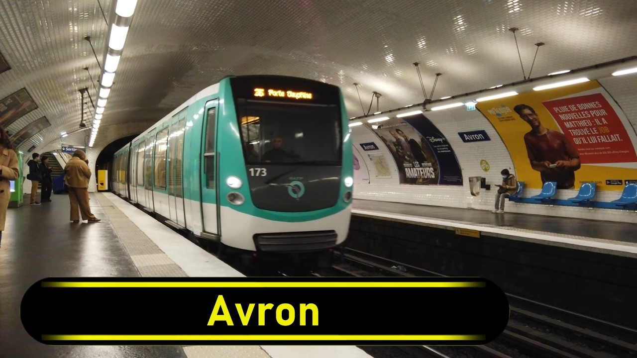 Metro Station Avron - Paris 🇫🇷 - Walkthrough 🚶