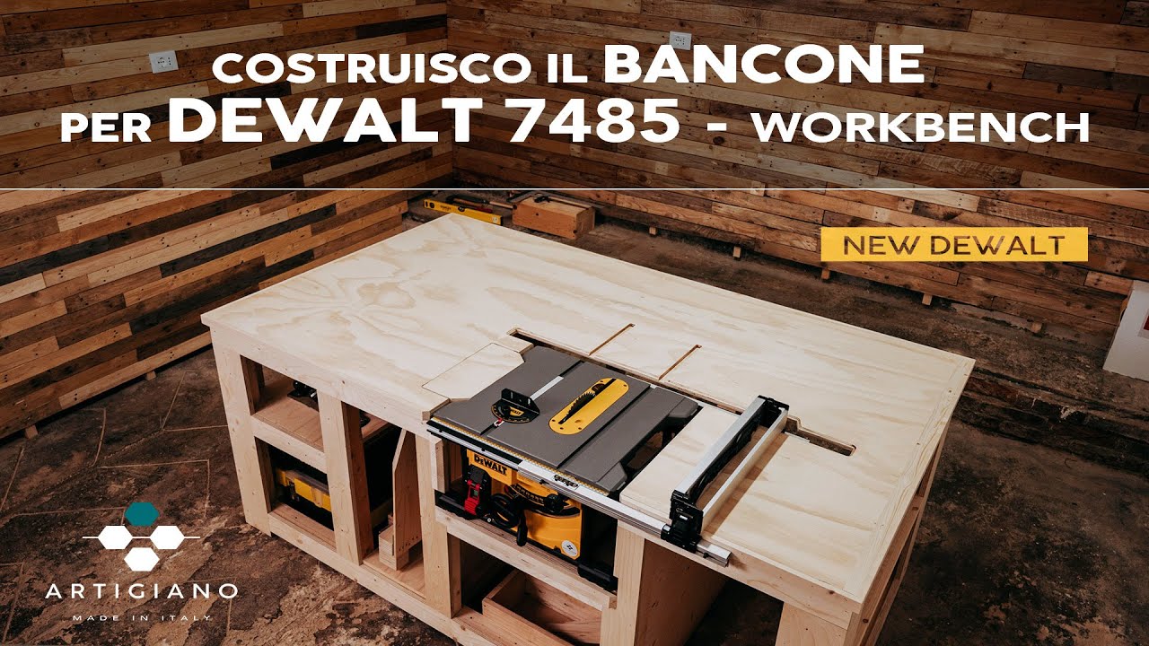 Come costruire un banco Fai da Te 👨🏻&zwj;🔧 per banco sega DeWalt 7485 pt.1 ⚙️