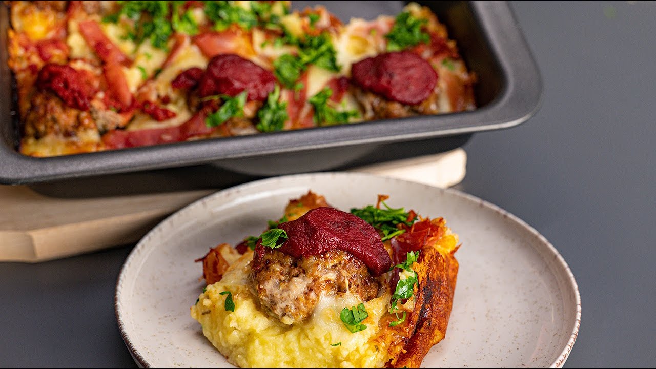 Baked Meatballs with Potatoes