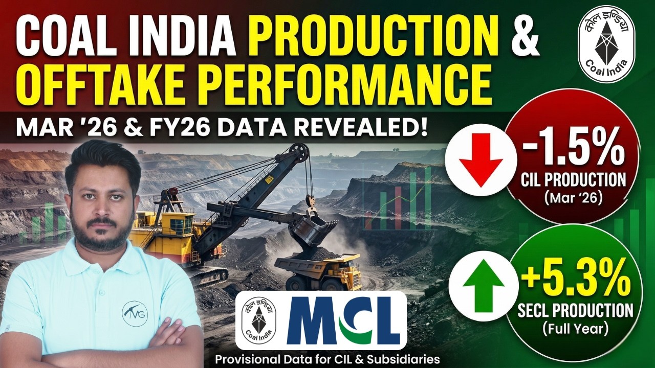 Coal India Production & Offtake Performance | March 2026 & FY26 Data Analysis | MCL 2026