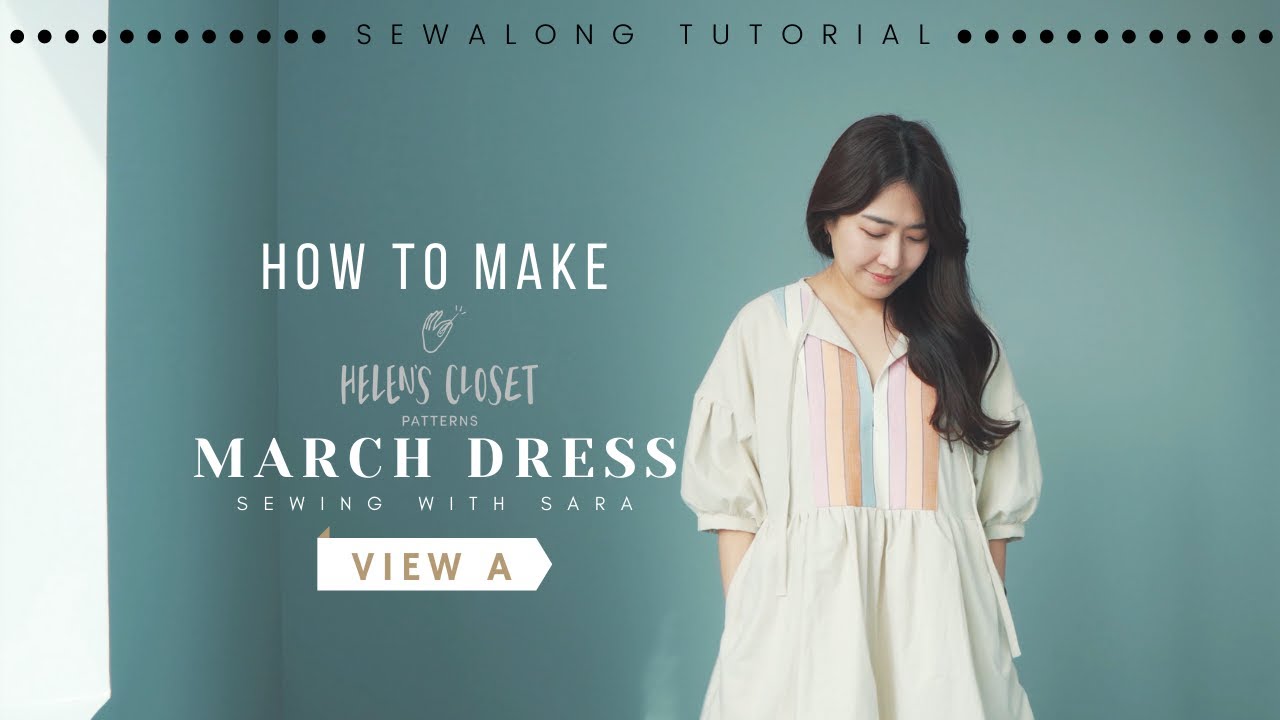 2021 New Sewing Pattern! March Dress (Helen's Closet Patterns) | Sew Along Tutorial