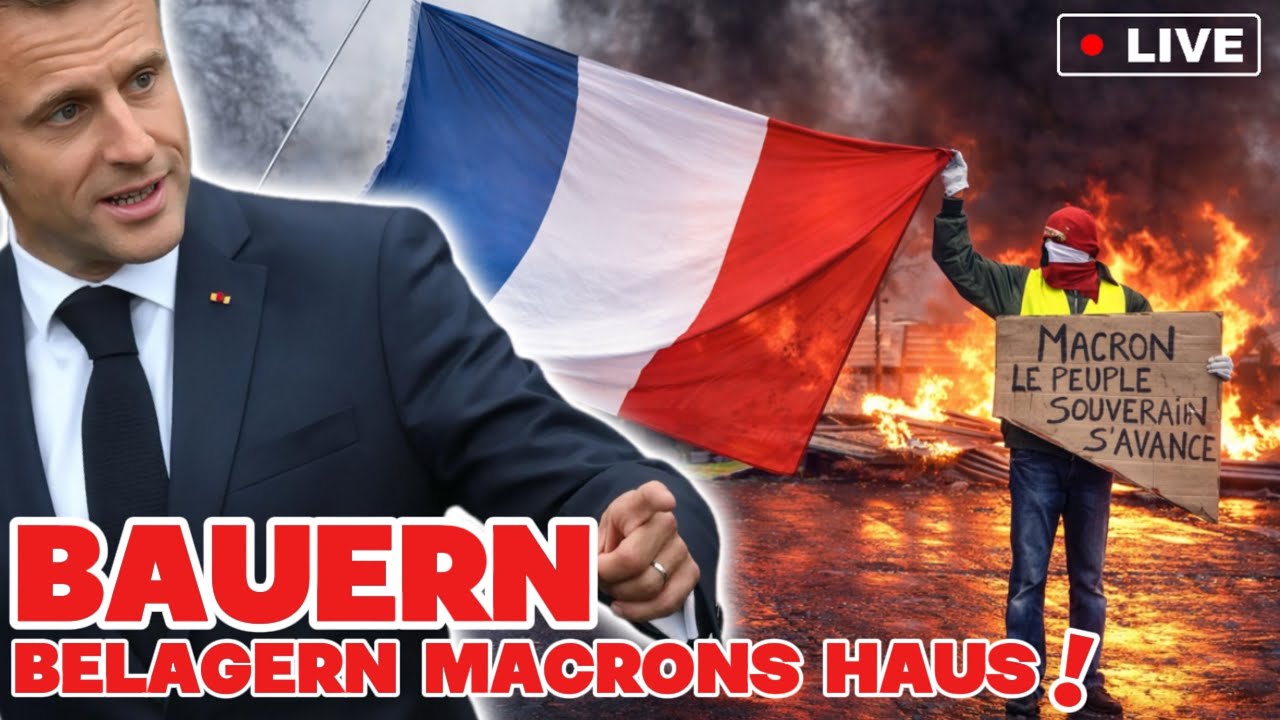 🚨BAUERN belagern MACRONS HAUS &ndash; Proteste eskalieren in FRANKREICH!!!