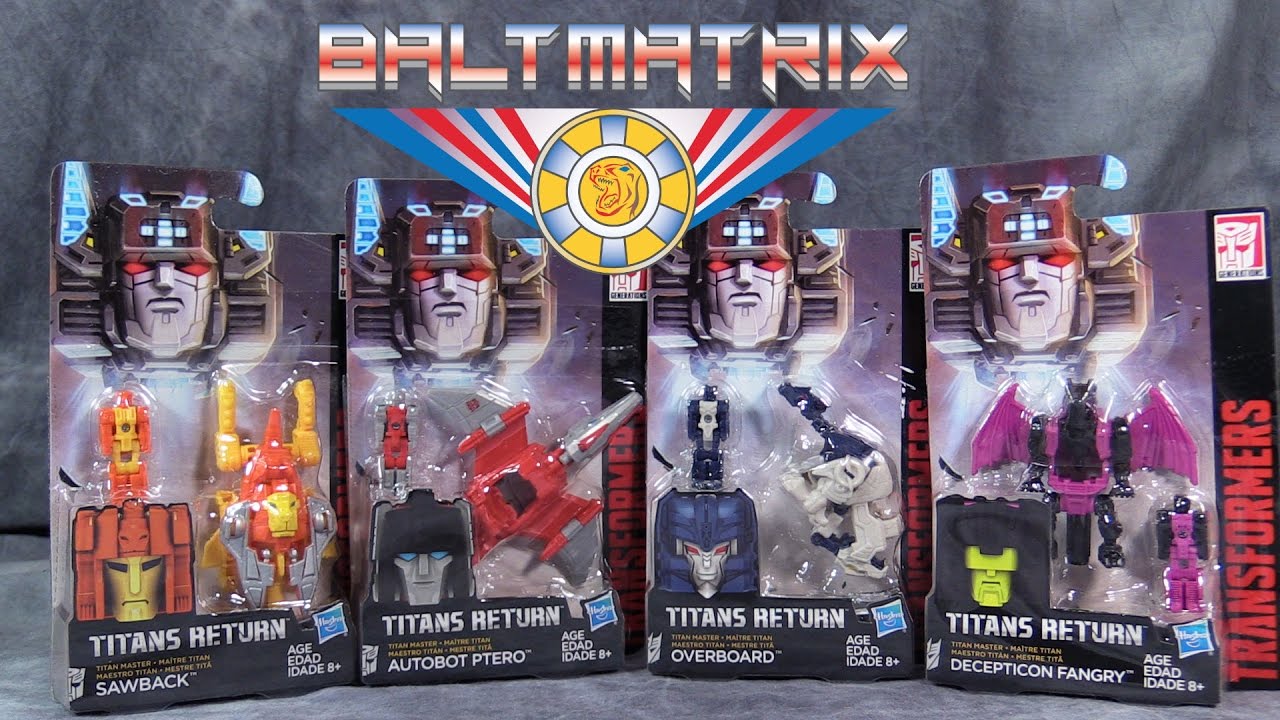 Titans Masters Wave 3: Overboard, Fangry, Ptero & Sawback.
