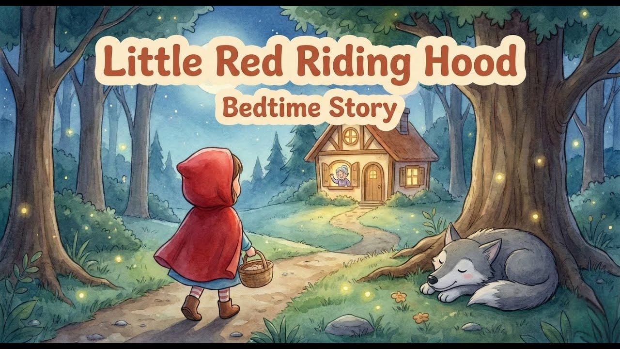 Little Red Riding Hood Bedtime Stories for Kids  Grimm's Fairy Tales