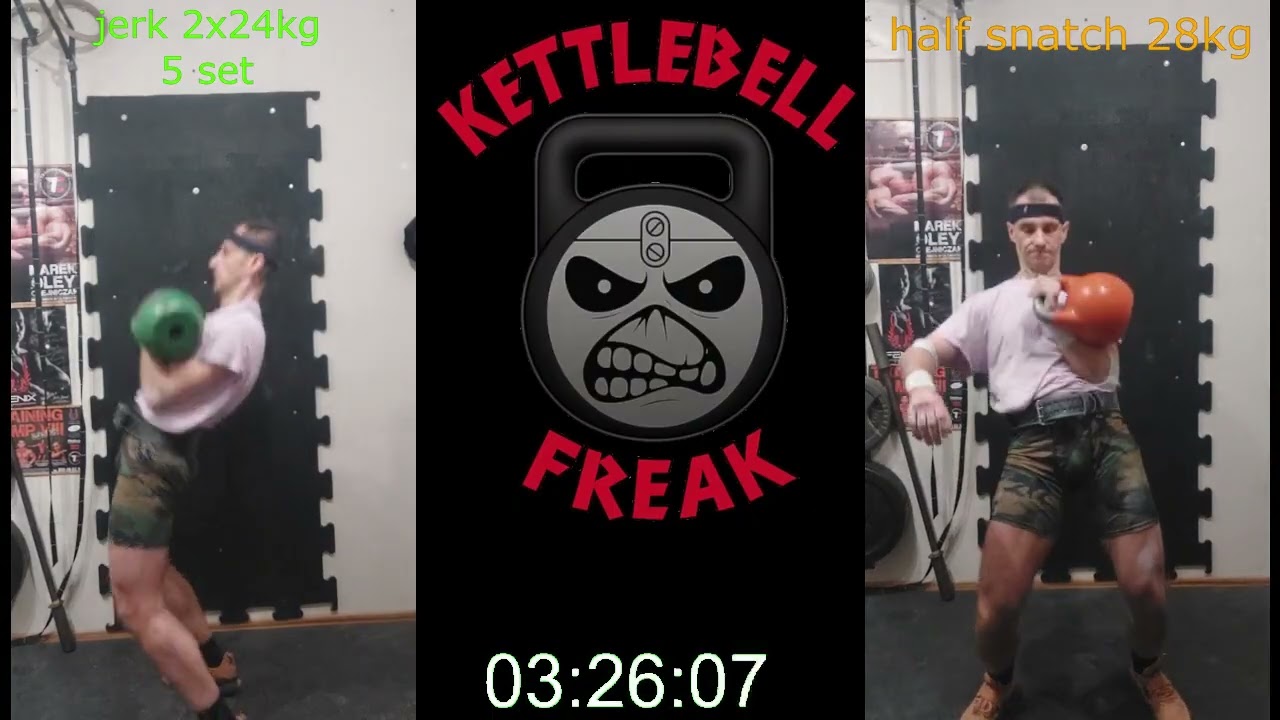 260205 #girevoysport #jerk #halfsnatch #nevergiveup #kettlebell #kettlebellworkout
