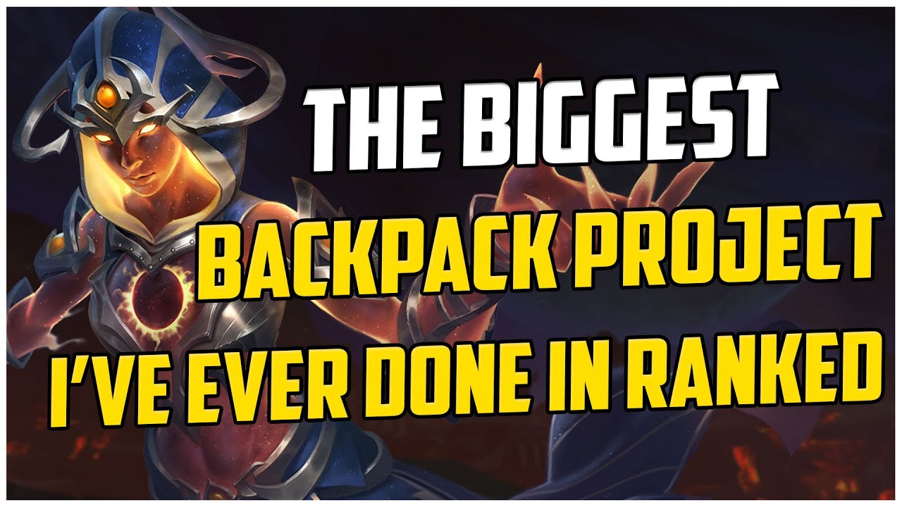 THE BIGGEST BACKPACK PROJECT I'VE EVER DONE IN RANKED! CLIO SMITE S10