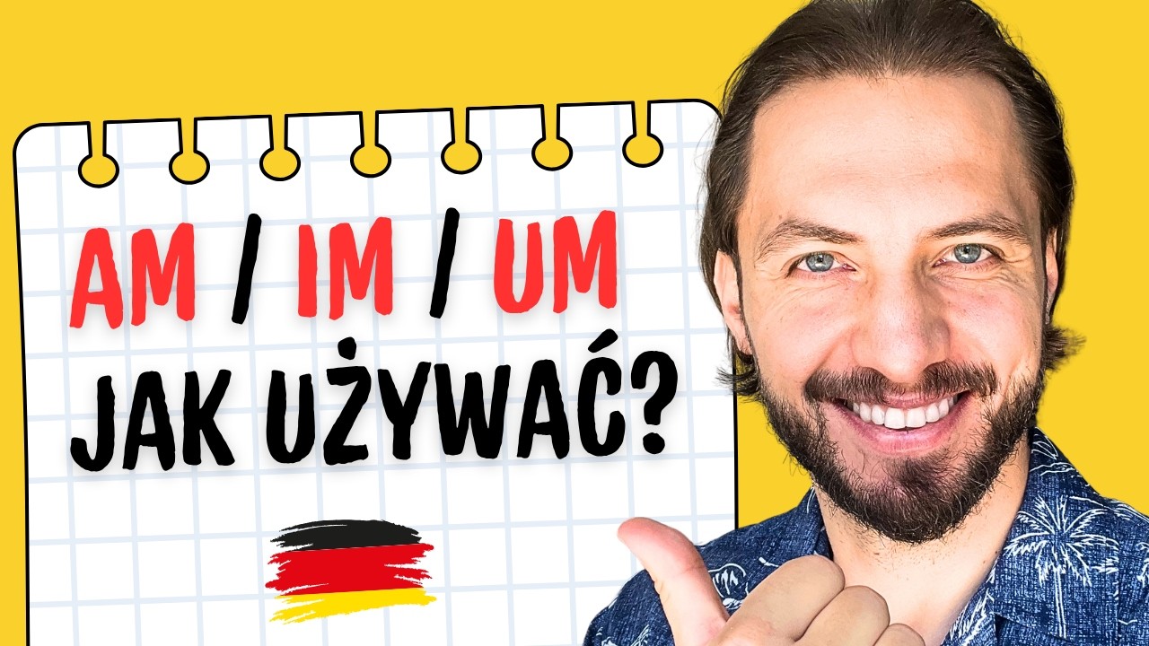AM, IM, UM &ndash; kiedy używać tych przyimk&oacute;w czasu? | nauka niemieckiego | lekcja 286
