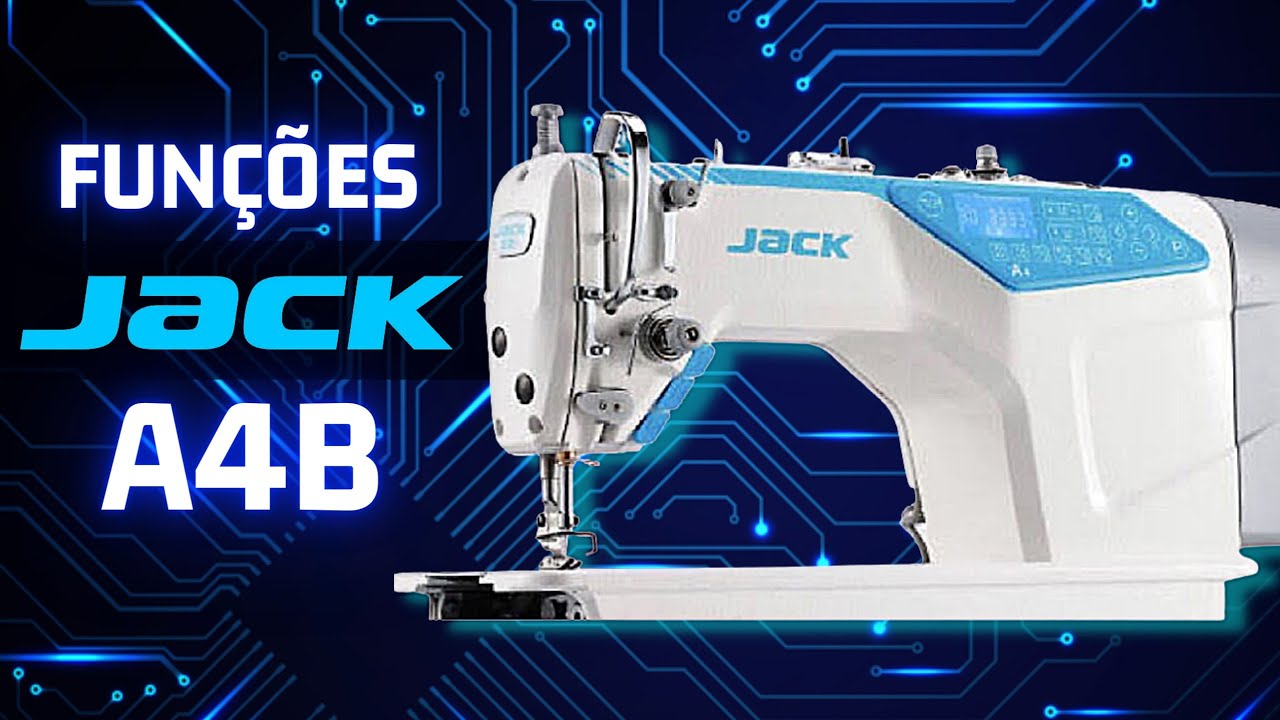 Manuseio da Máquina Jack A4B Reta Industrial Eletrônica