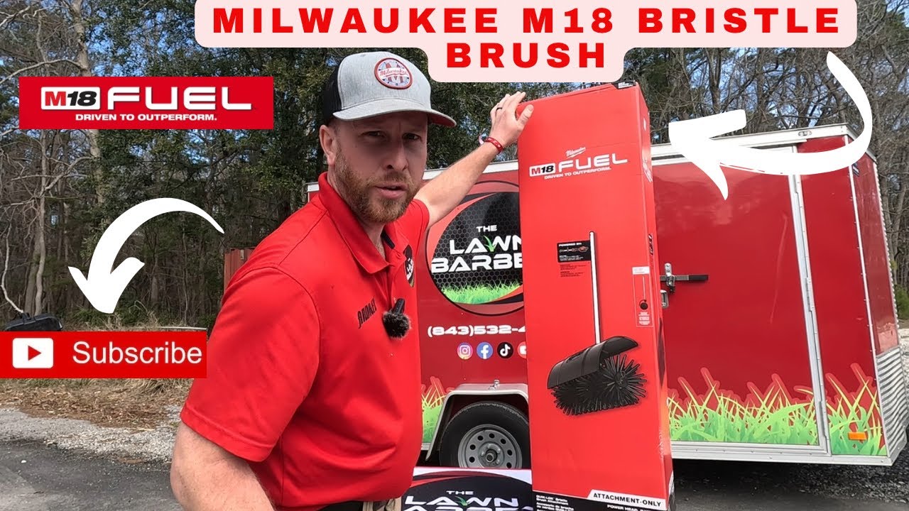 Насадка-щетка Milwaukee M18 FUEL Bristle Brush (только инструмент) 49-16-2741 | Распаковка/Демонс...