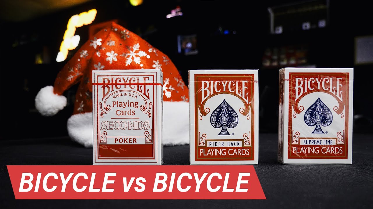 🃏Rozdíly mezi základními kartami Bicycle (Second, Rider Back, Standard, Supreme Line) | FYFT.cz