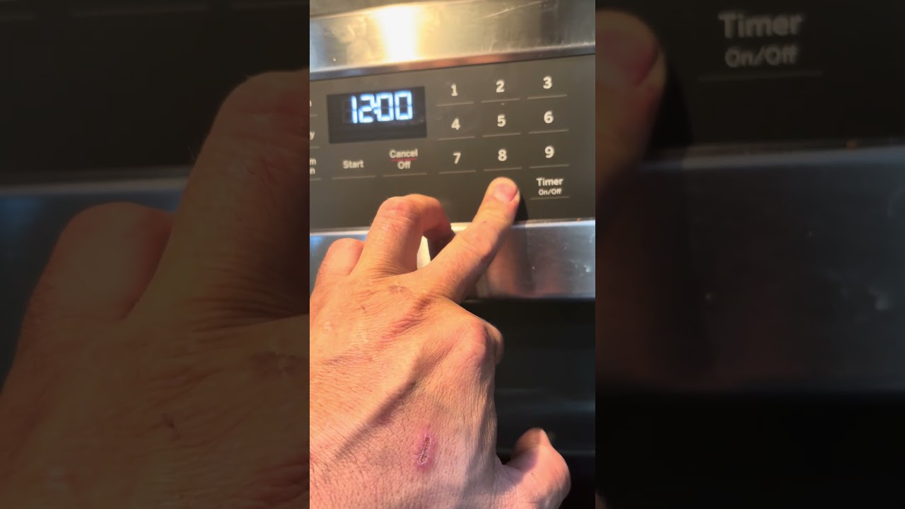 How to set the time on ge range ￼