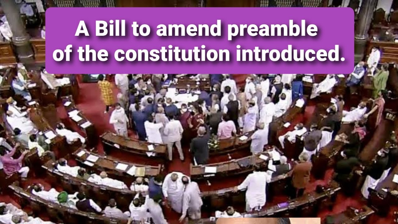 New bill to amend preamble of constituion was proposed | Enlighten
