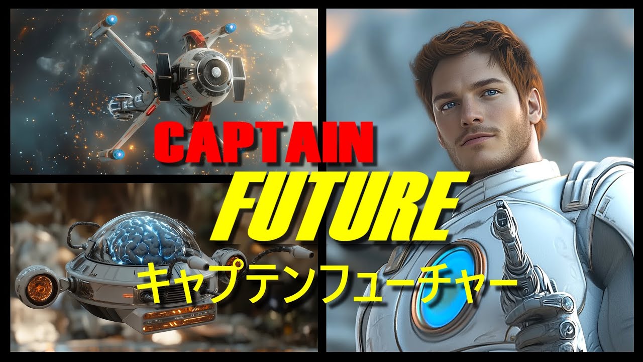 Captain Future The movie - Japanese キャプテンフューチャー  | Capitaine Flam en japonais #anime #fanart