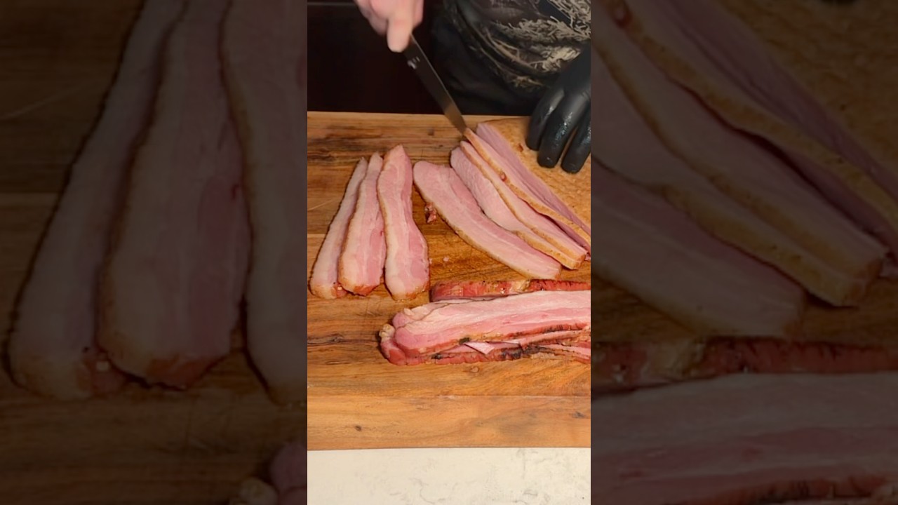 Homemade CURED and SMOKED BACON 🐷