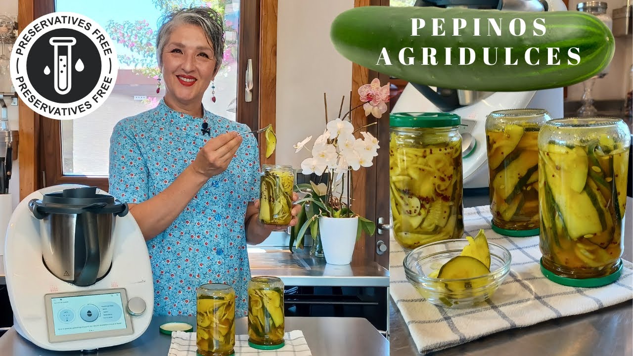 🥒 PEPINOS AGRIDULCES EN CONSERVA 🥒 con Thermomix® #TM6 #TM5 #TM31 🔝 #elhuertodelparaiso