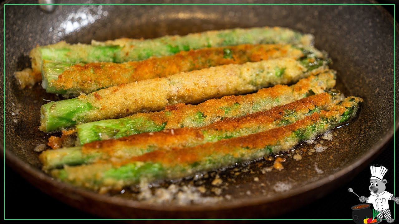 Grüner Spargel mit selfmade Paniermehl! Shellsons Küchenglück! Lecker, Gesund & Bio kochen :)