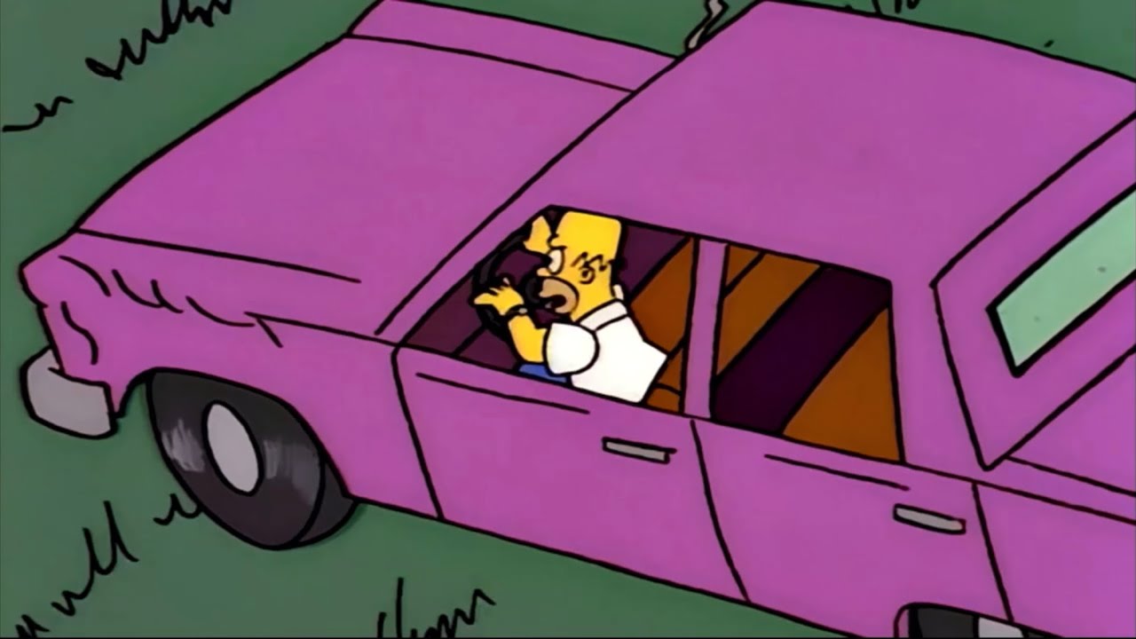 Homer runs over the dean- The Simpsons