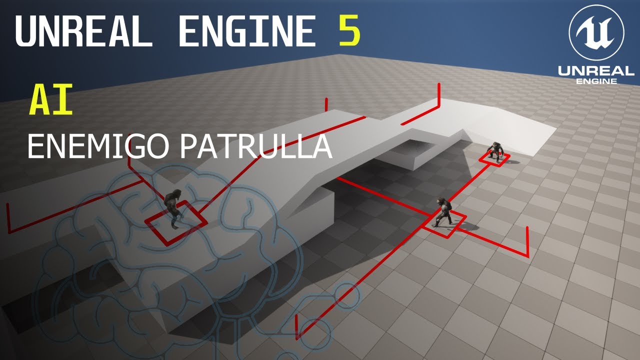 UNREAL ENGINE 5 Como Hacer Que El Enemigo Patrulle (AI) Español 